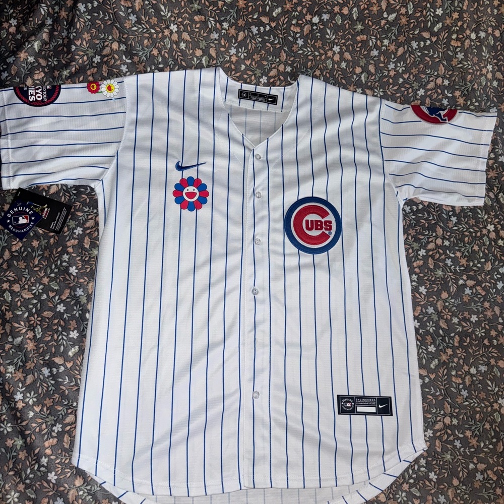 Chicago Cubs Tokyo Series (Takashi Murakami) Striped Jersey - Picture 2 of 4